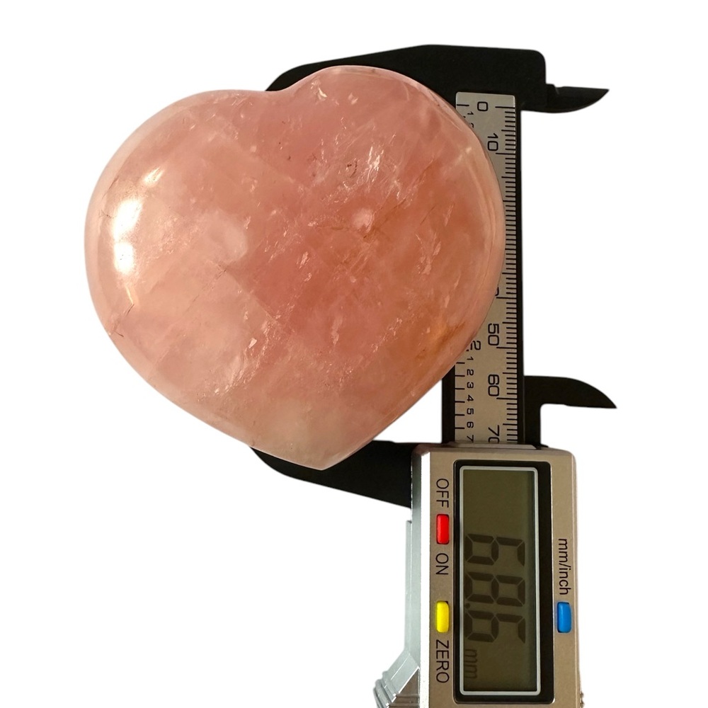 Rose Quartz Heart Crystal - Picture 7 of 9
